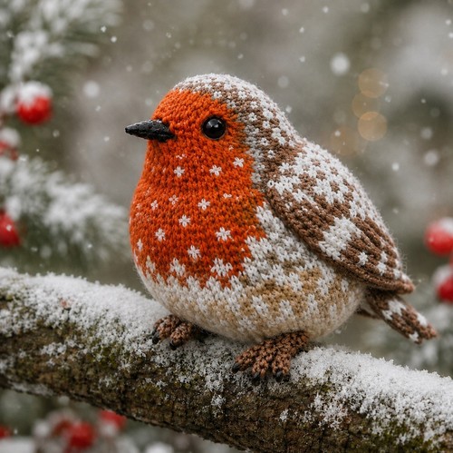 Schnee weihnachten rotkehlchen - schnee,