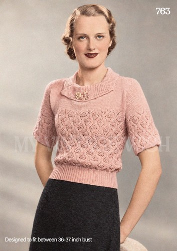 30er jahre spitzenpullover - 30er,