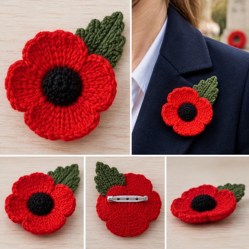 Remembrance mohn brosche - remembrance,