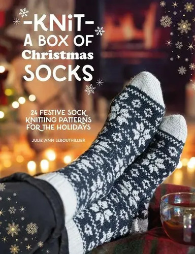 Knit box christmas socks - a,
