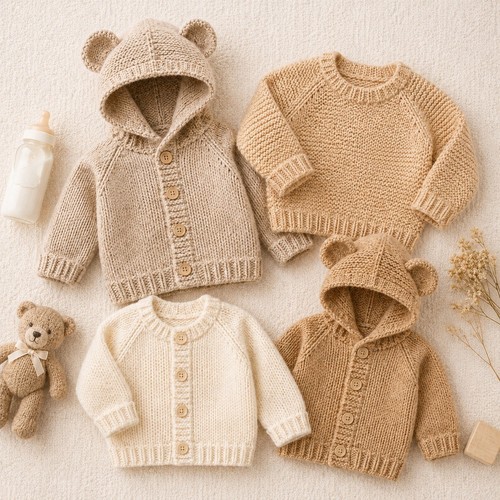 Baby hoodie strickjacke - baby,