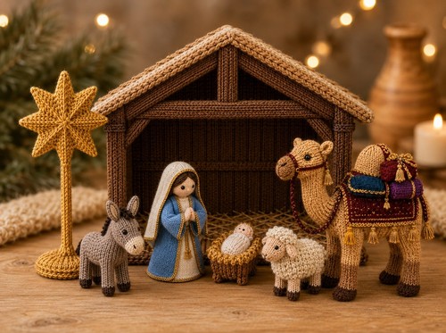 Mini krippe strickmuster - mini,